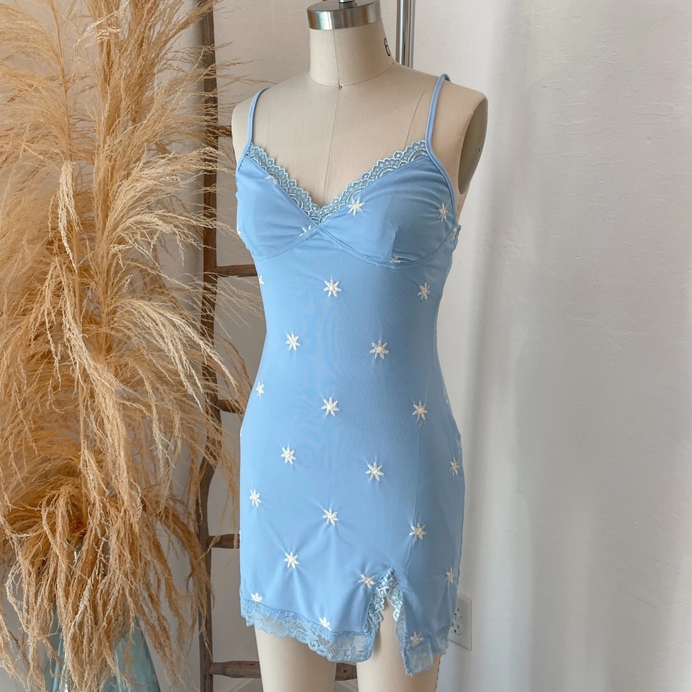 NWOT Perfect Day Mini Dress (Lt. Blue)
